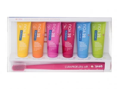 Set Be You Gentle Everyday Whitening Toothpaste Combipack - Curaprox Igiena dentara