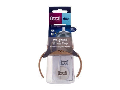First Cup With Weighted Straw Brown 6m+ - LOVI Apa de parfum