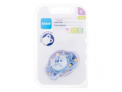 Night Silicone Pacifier 0m+ Rocket - MAM Apa de parfum