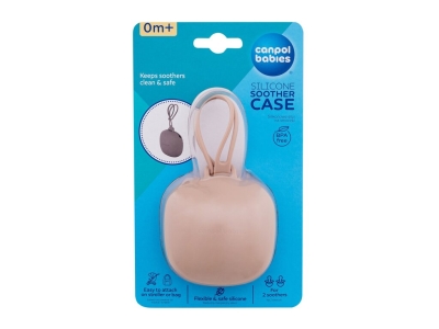 Silicone Soother Case Beige - Canpol Babies Apa de parfum