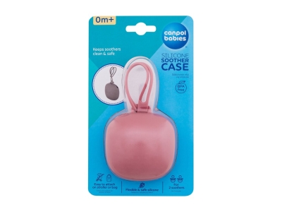 Silicone Soother Case Pink - Canpol Babies Apa de parfum