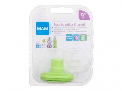 Spout & Valve Sports 12m+ Green - MAM Apa de parfum