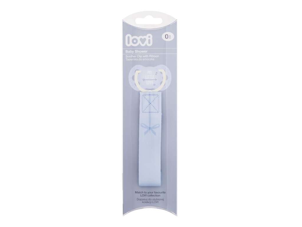 Baby Shower Soother Clip With Ribbon Boy - LOVI Apa de parfum