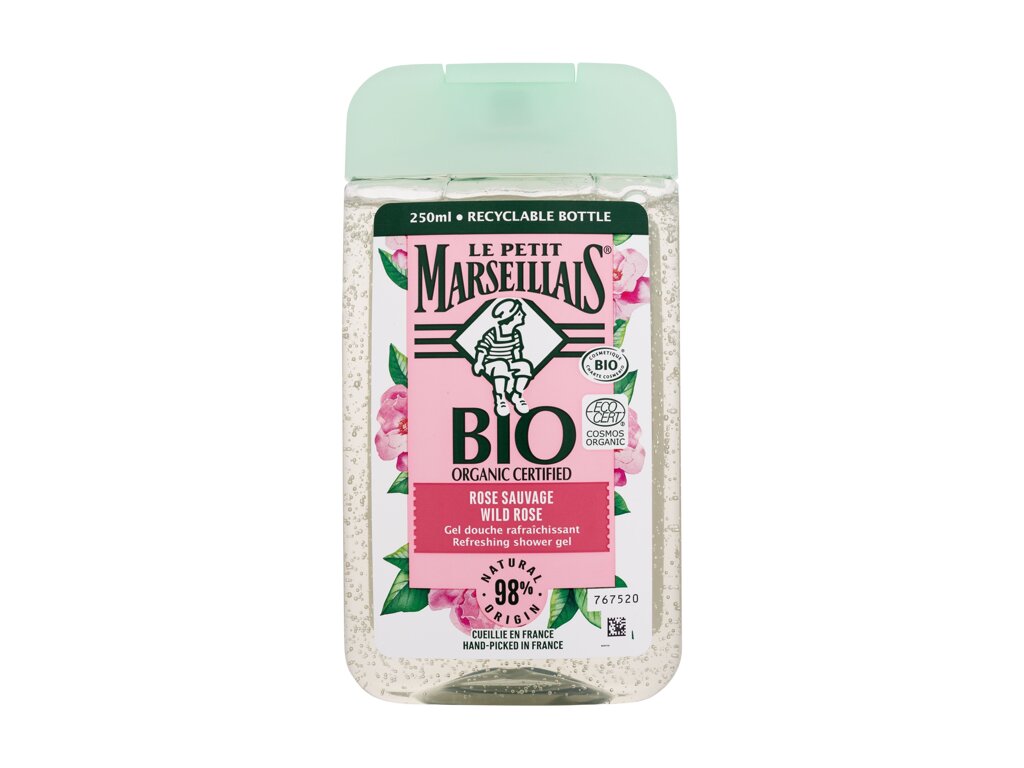 Bio Organic Certified Wild Rose Refreshing Shower Gel - Le Petit Marseillais de dus