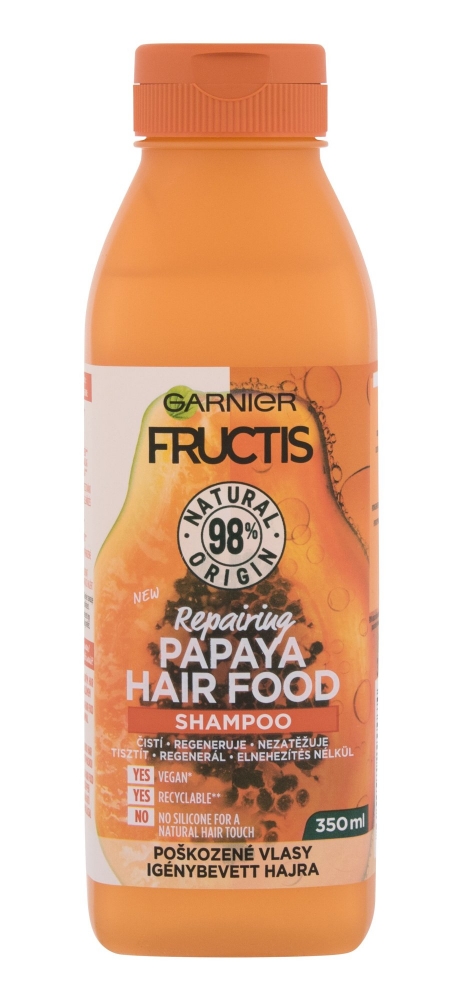 Fructis Hair Food Papaya Repairing Shampoo - Garnier Sampon