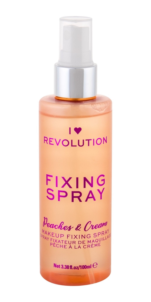 I Heart Revolution Fixing Spray Peaches & Cream - Makeup London Apa micelara/termala