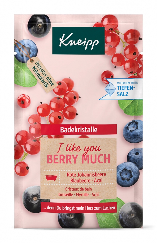 Mineral Bath Salt I Like You Berry Much Redcurrant, Blueberry & Acai - Kneipp Tratamente corporale