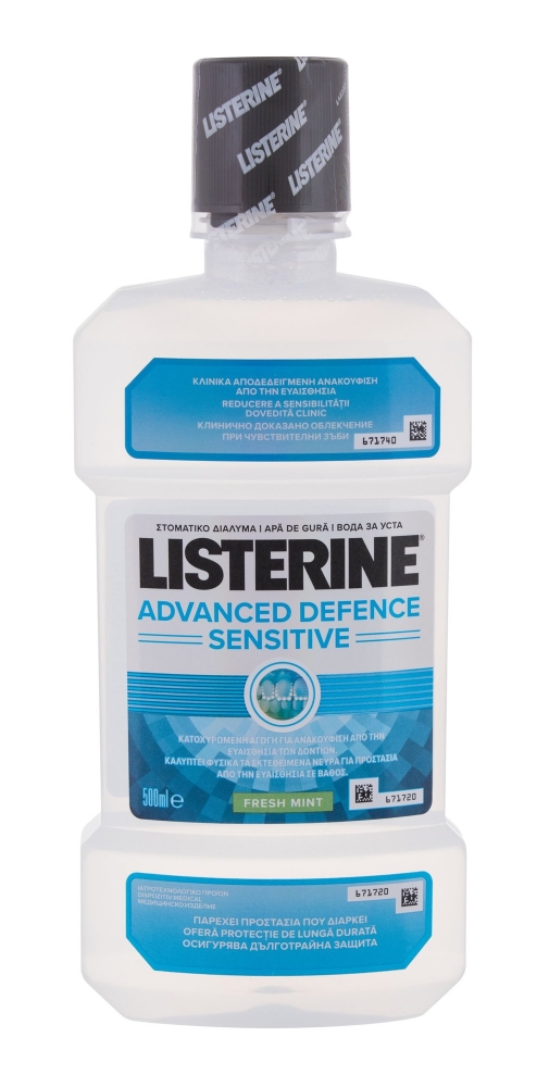 Mouthwash Advanced Defence Sensitive Fresh Mint - Listerine - Igiena dentara