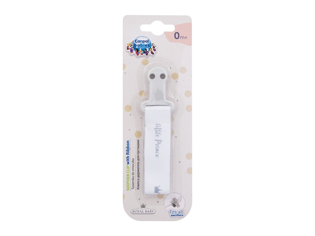 Royal Baby Soother Clip With Ribbon Little Prince - Canpol Babies Apa de parfum