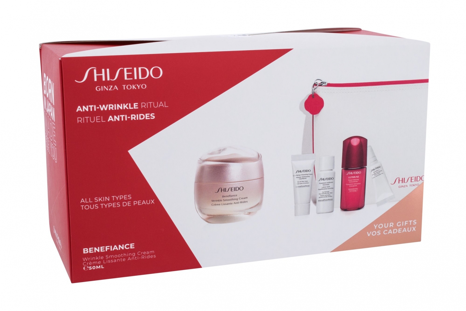 Set Benefiance Anti-Wrinkle Ritual - Shiseido - Crema de zi