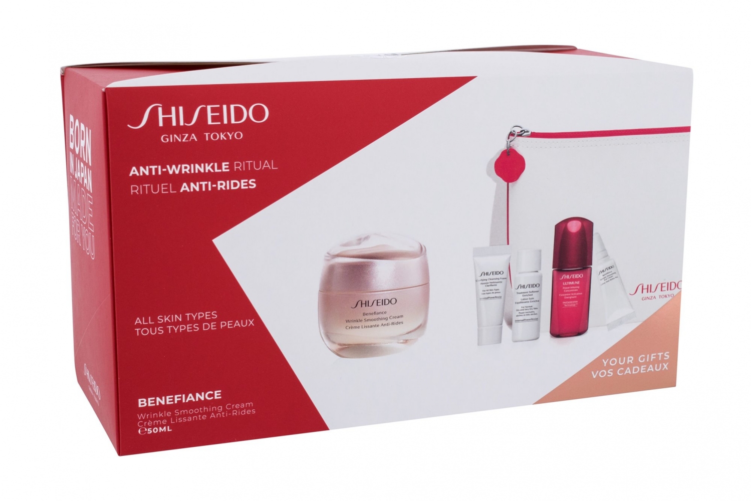 Set Benefiance Anti-Wrinkle Ritual - Shiseido Crema de zi