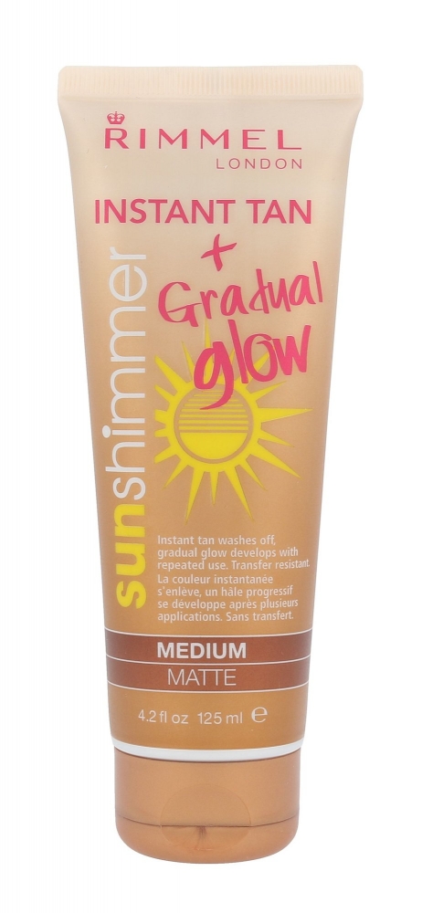 Sun Shimmer Instant Tan Gradual Glow Matte - Rimmel London - Autobronzant